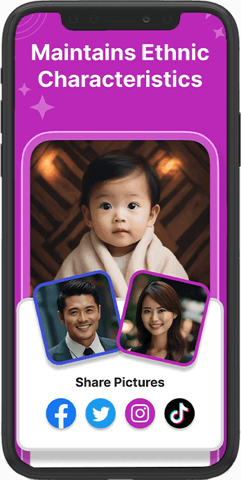 AI Baby Blend app screen